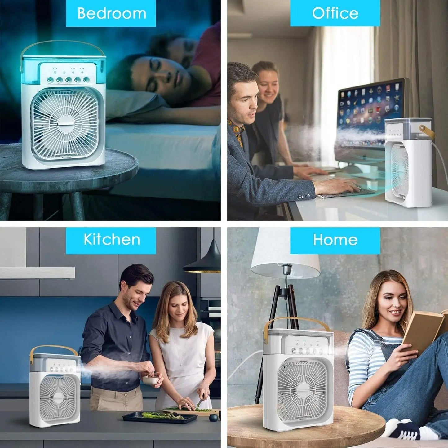 TrendFinds.pk™ - 3 In 1 Air Humidifier Water Cooling Fan