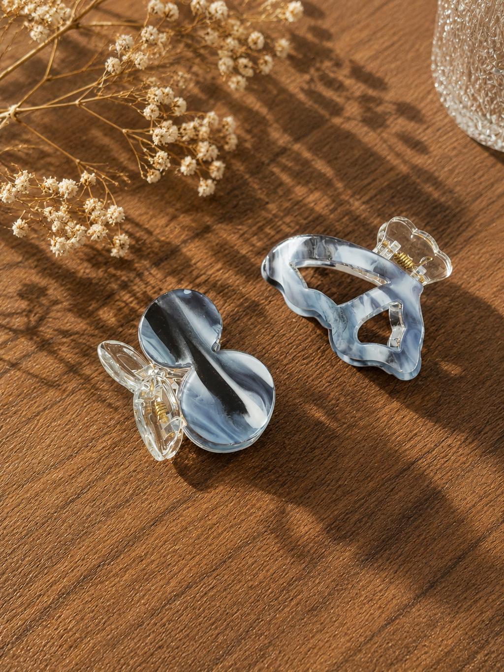 Sweet Shapes Mini Hair Claw Clips - Set of 2