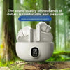 Stereo Wireless Earbuds with LED Display, Mic, Type-C, BT 5.3 Sound