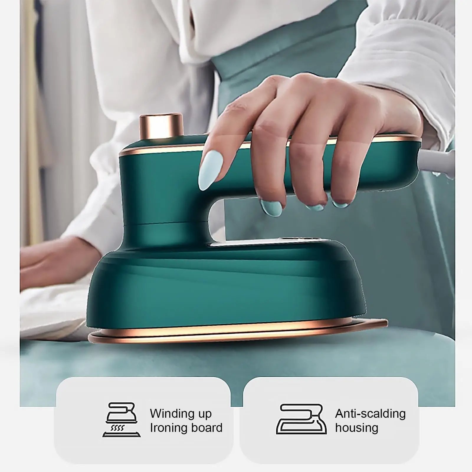 TrendFinds.pk™ - Portable Micro Steam Iron | Dual Mode Dry & Wet Ironing