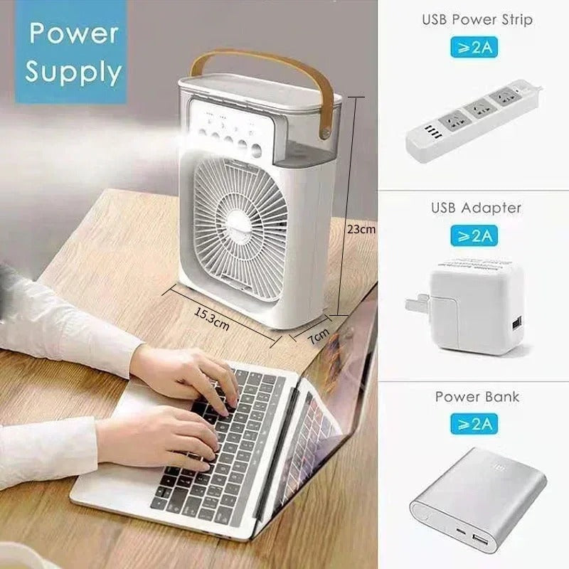 TrendFinds.pk™ - 3 In 1 Air Humidifier Water Cooling Fan