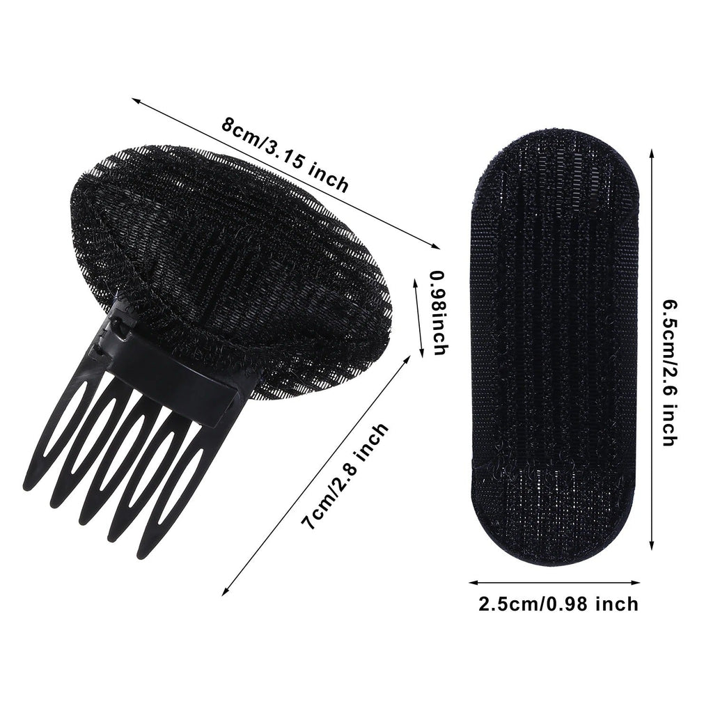 Invisible Fluffy Hair Clip ( Pack of 4 )