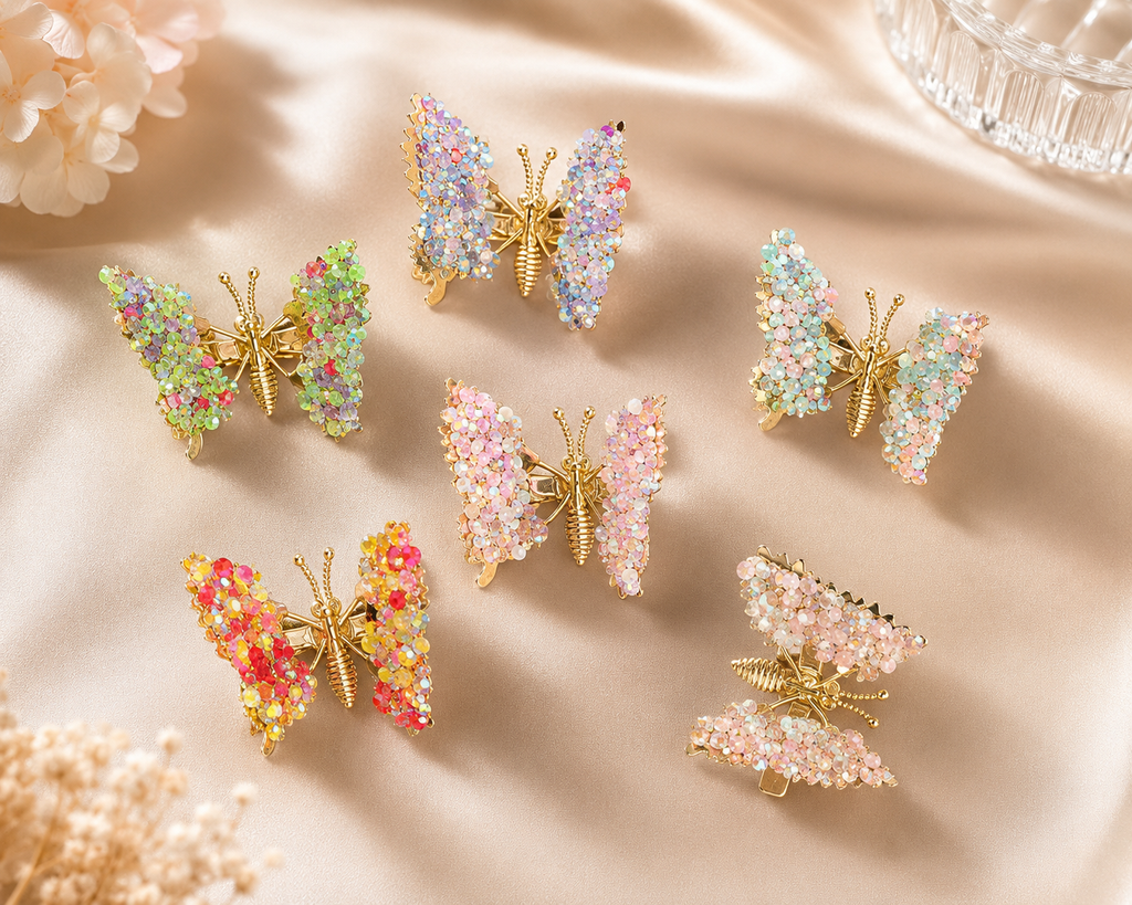 Butterfly Wing Hair Clips