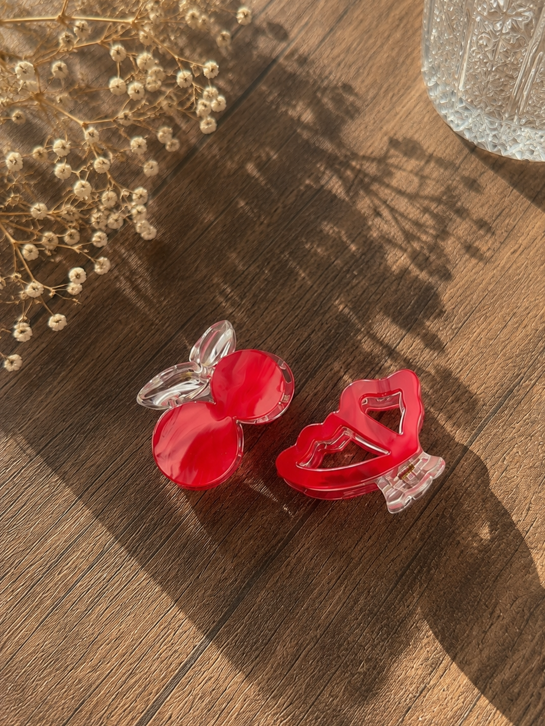 Sweet Shapes Mini Hair Claw Clips - Set of 2