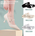 High Heel Shoe Straps with Pearl & Rhinestone Accents