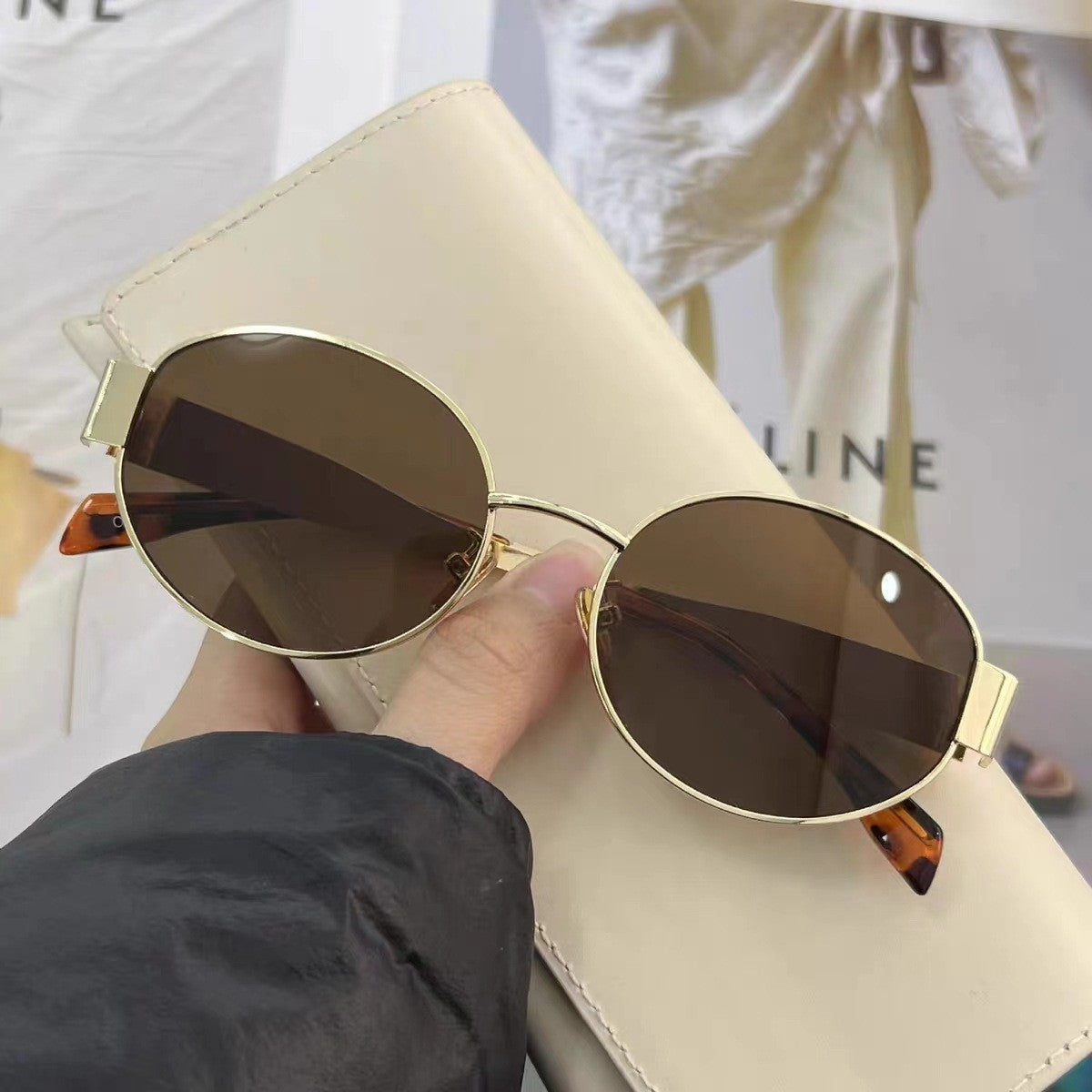 Ladies Fashion Oval Sunglasses