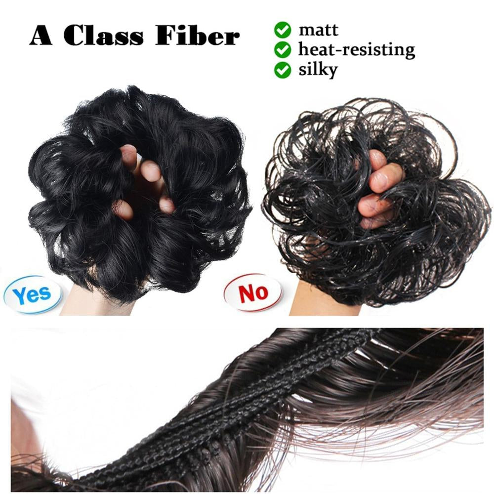 Synthetic Messy Bun Extension
