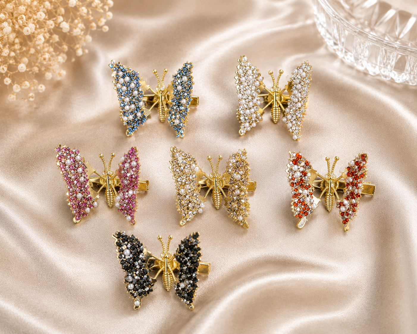 Butterfly Wing Hair Clips