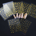 Elegant Gold Nail Art Stickers