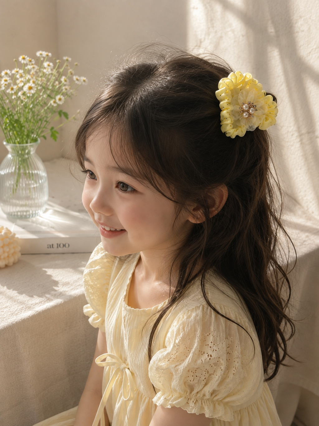 Pearl Blossom Scrunchie