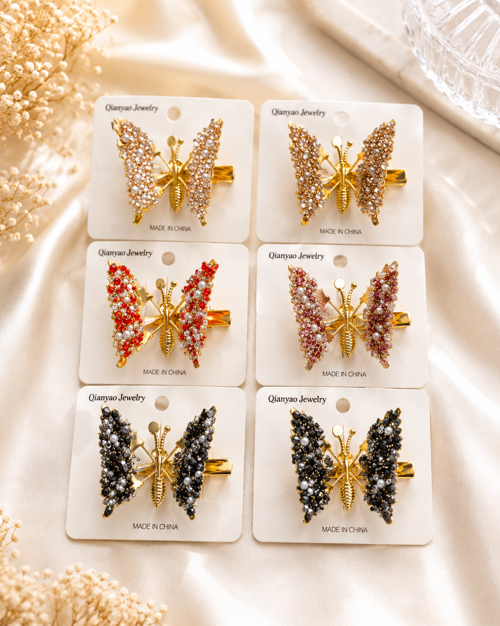 Butterfly Wing Hair Clips