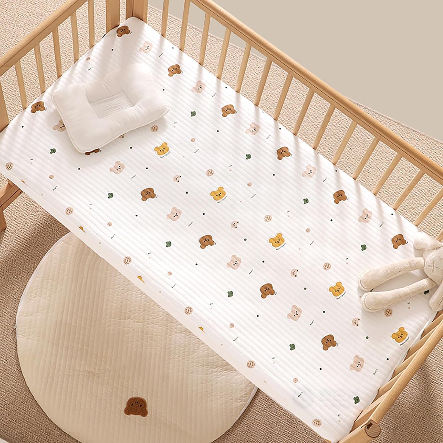 Baby Fitted Crib Sheet & Mattress Protector