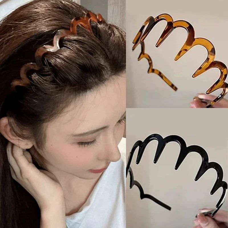 Non Slip Metal Headbands for Women ( Pack of 2 )
