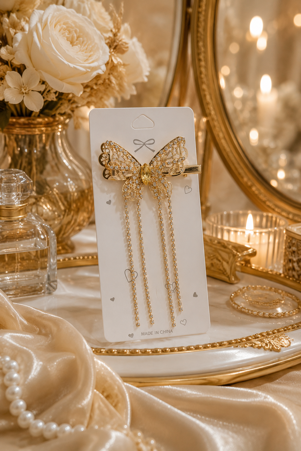 Butterfly Tassel Hair Clip