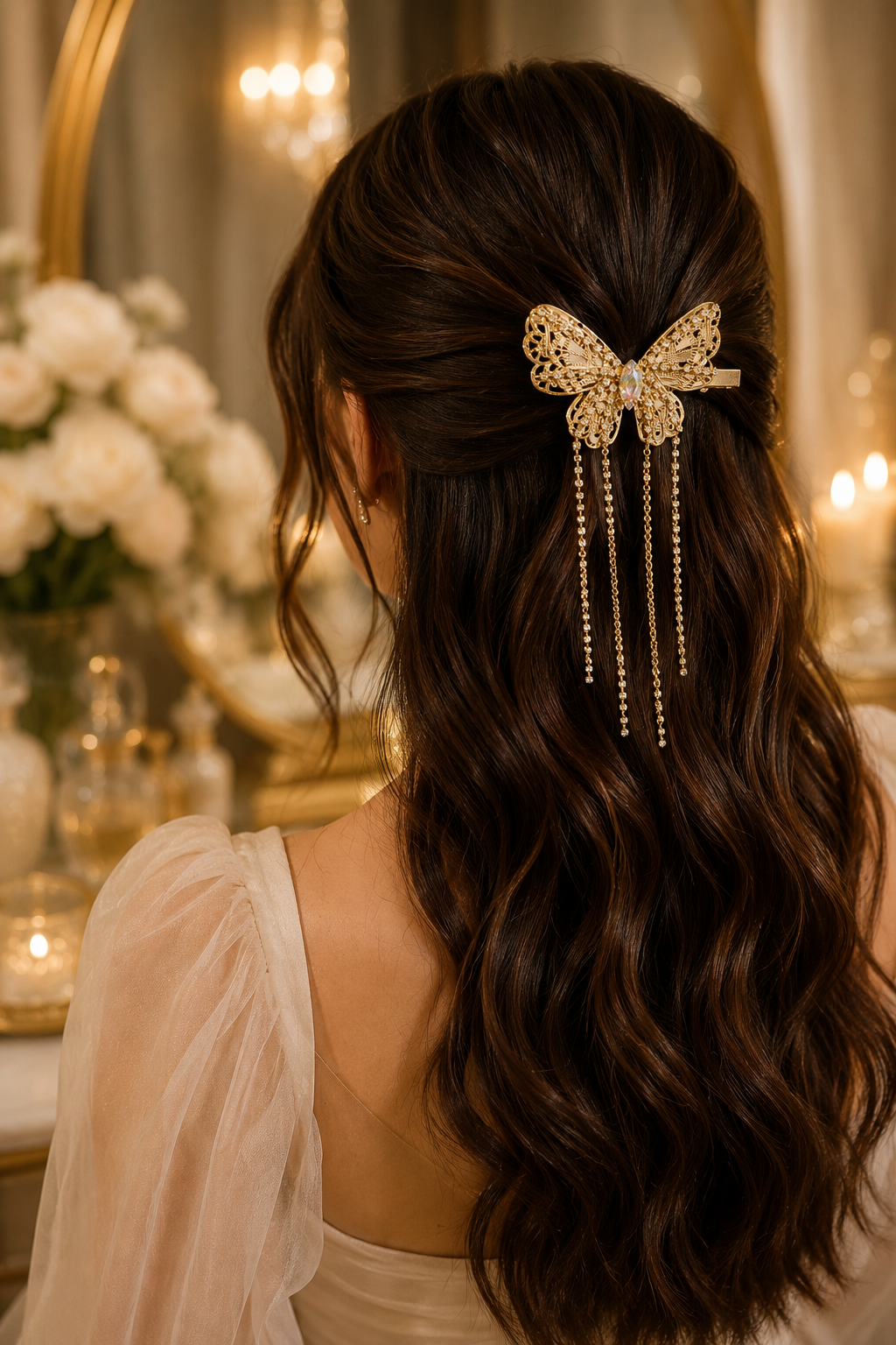 Butterfly Tassel Hair Clip