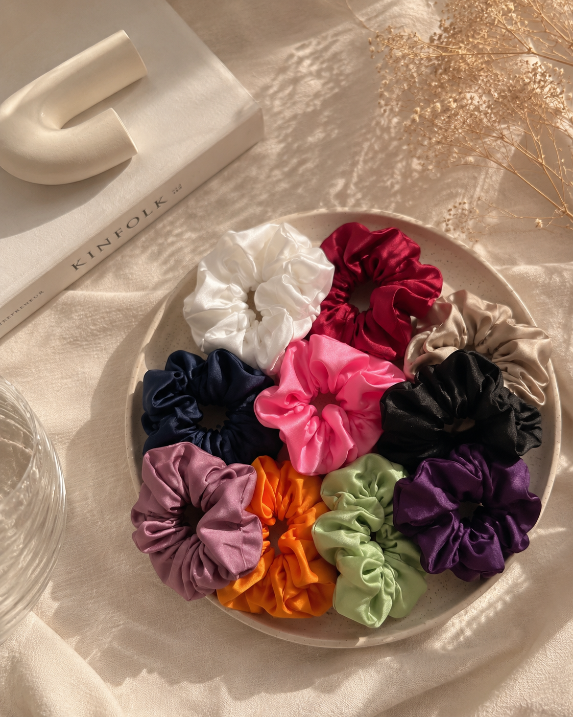 Luxe Satin Scrunchie Pair