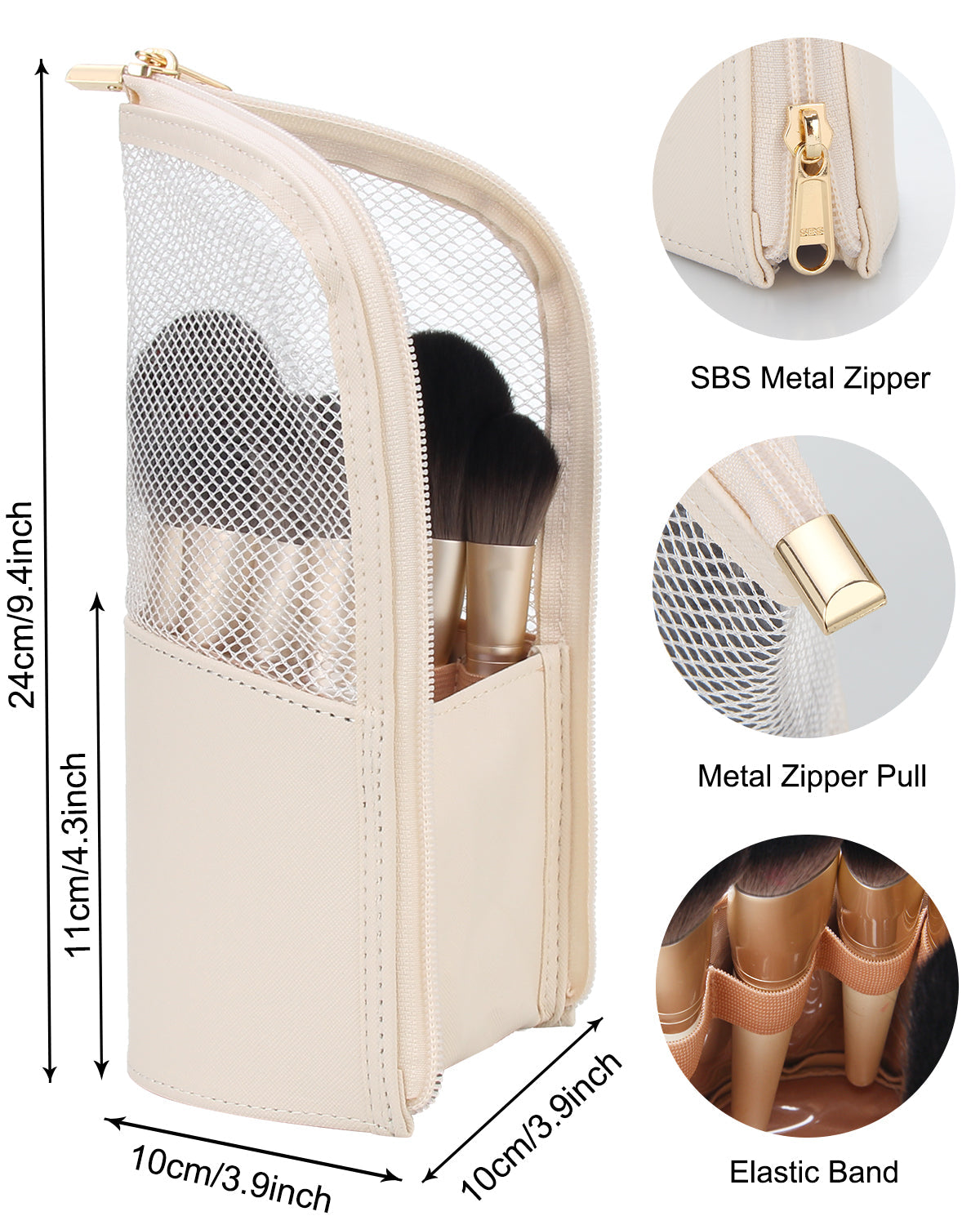 Stand-Up Makeup Brush Holder