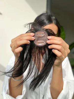 Clip-In Hair Topper with Bang