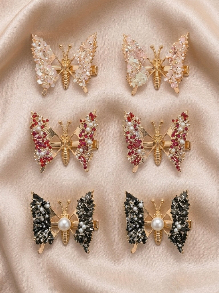 Butterfly Wing Hair Clips
