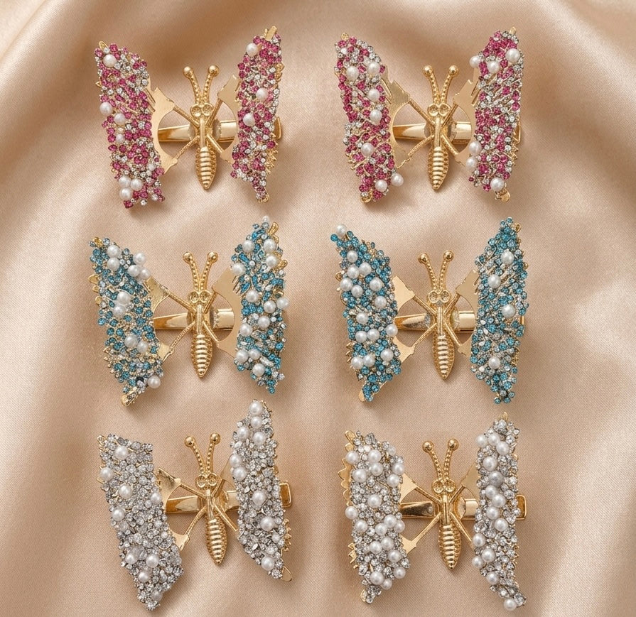 Butterfly Wing Hair Clips