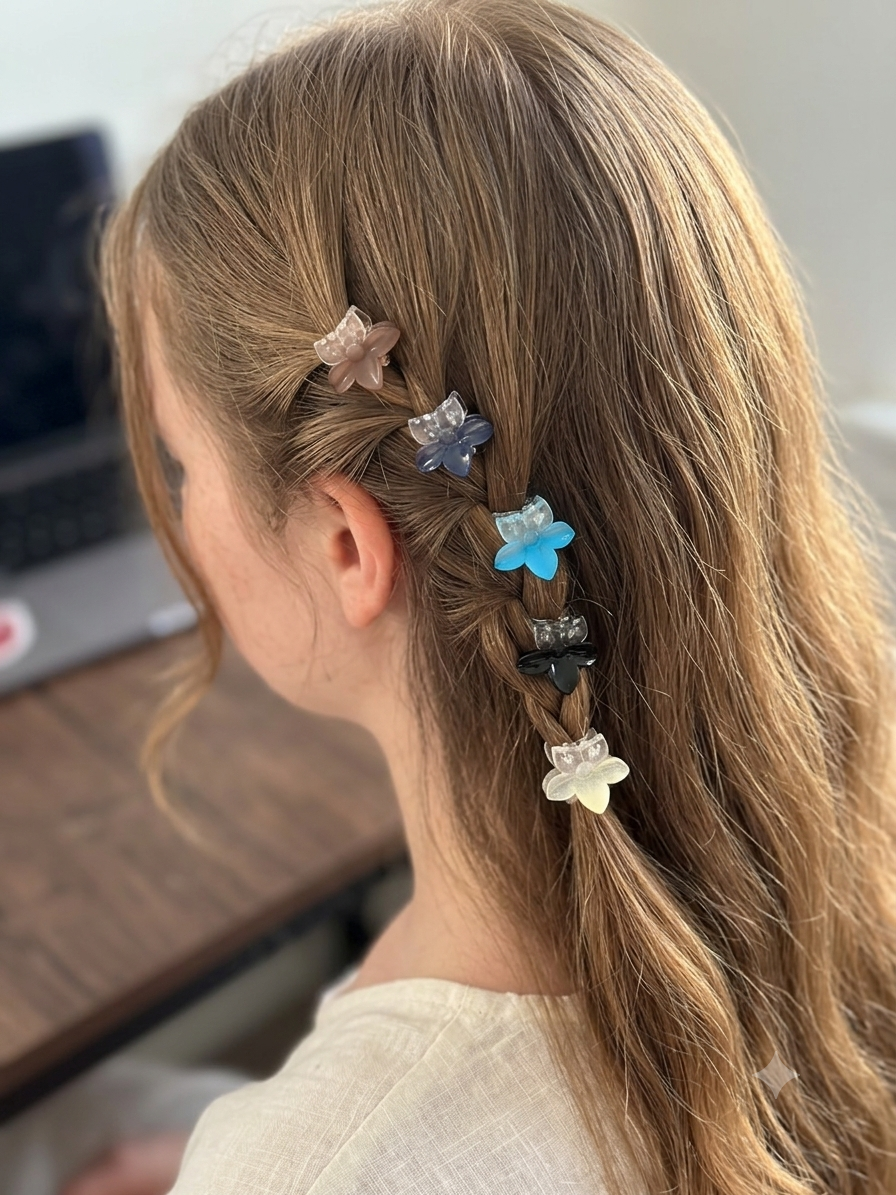 BloomPetal Flower Claw Clips – Set of 24
