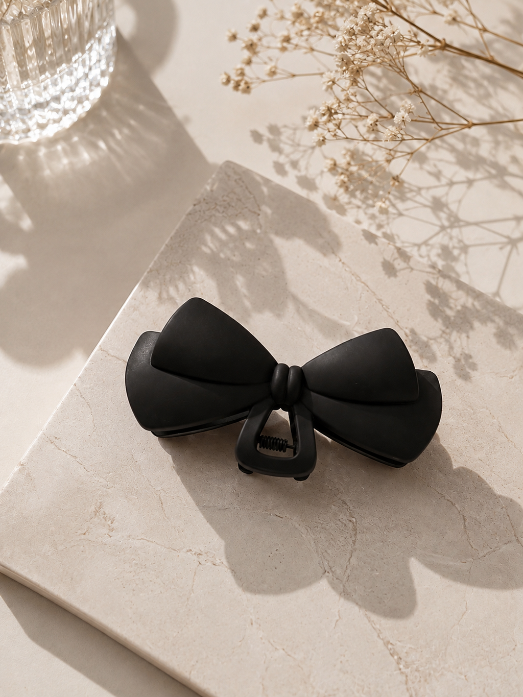 Classic Bow Matte Hair Claw Clip