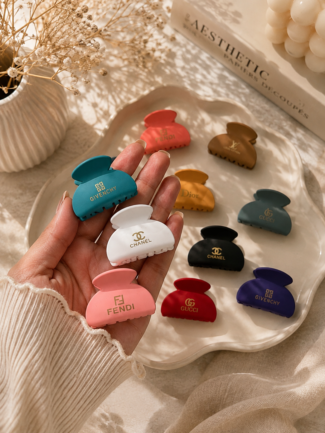 Designer Matte Hair Claw Clip