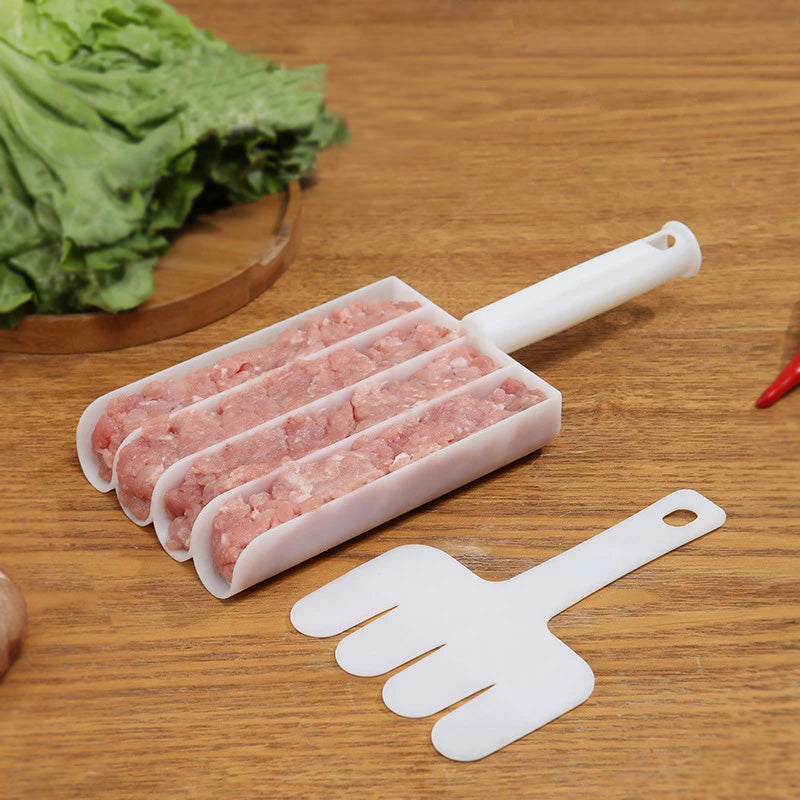 4-Tube Meatball Maker / Kofta Maker Tool