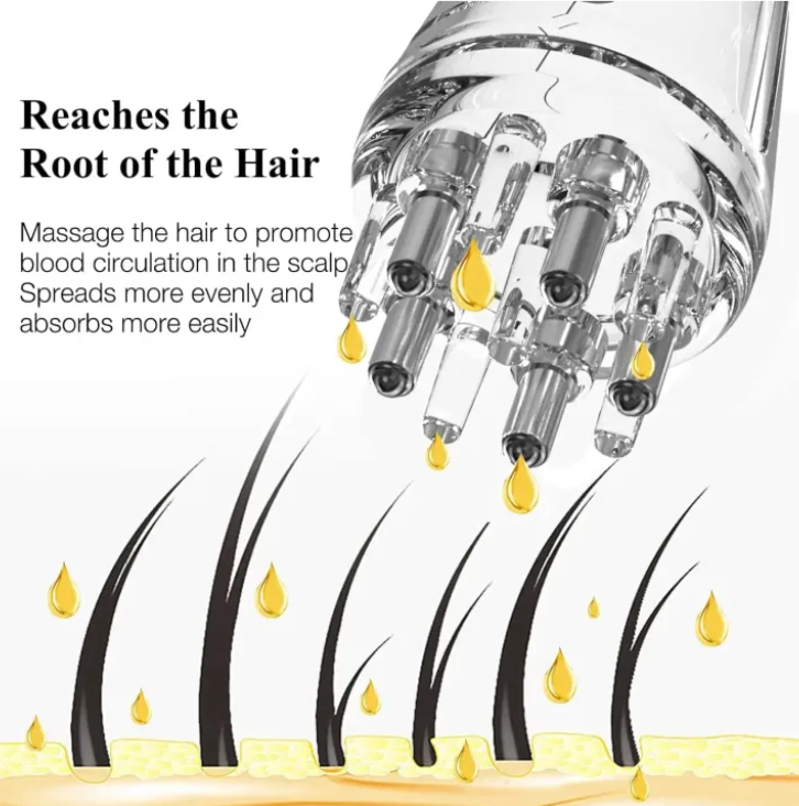 Hair Oil Applicator Comb Massager