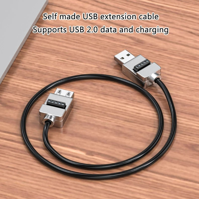USB Solderless Connector Metal Case