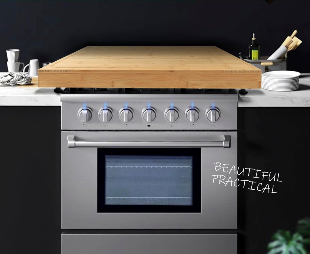 Pure Wooden Chopping Board And Stovetop Cover