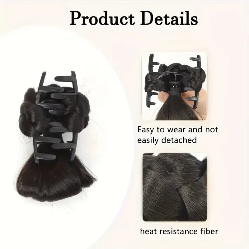 Chic Synthetic Hair Bun Clip