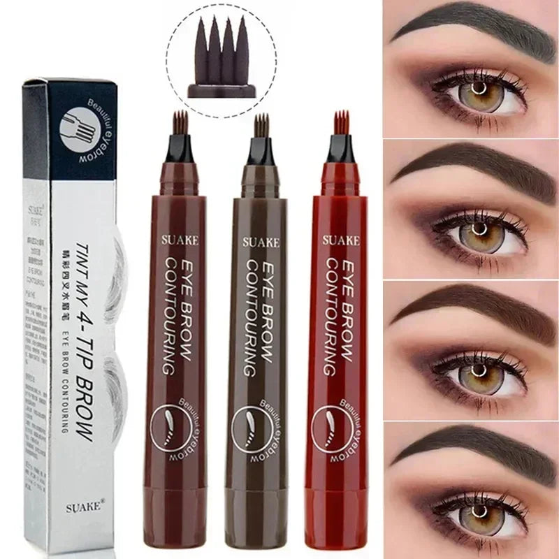 4 Tip Waterproof Eyebrow Pen