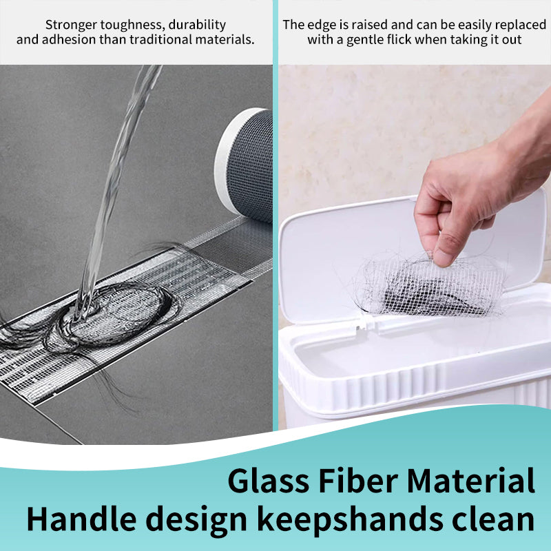 Disposable Shower Drain Hair Catcher Mesh Sticker Roll
