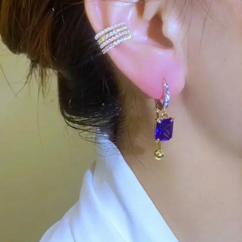 Crystal Pendant Earrings