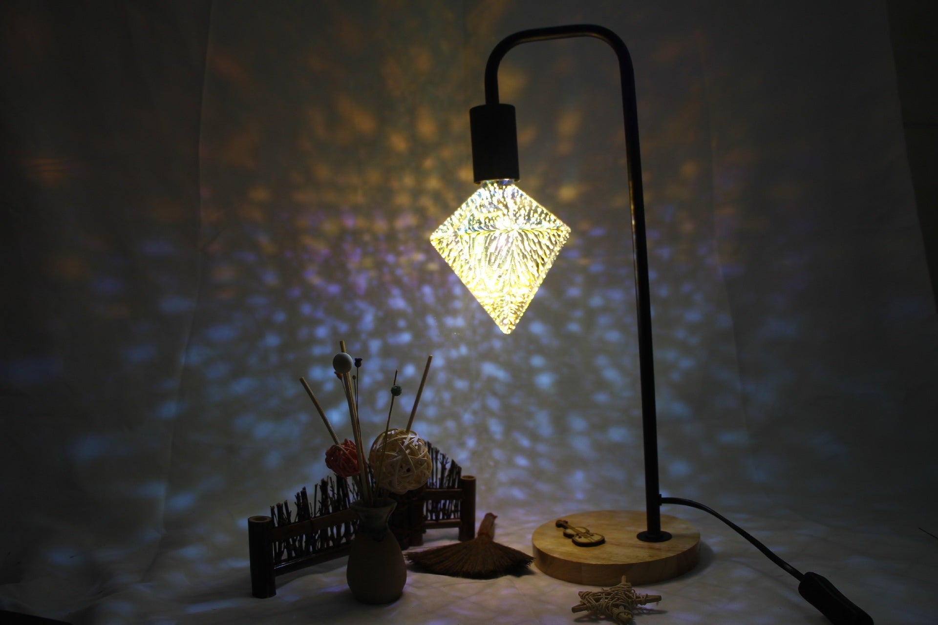 LED 3D Fireworks Starry Decorative Bulb