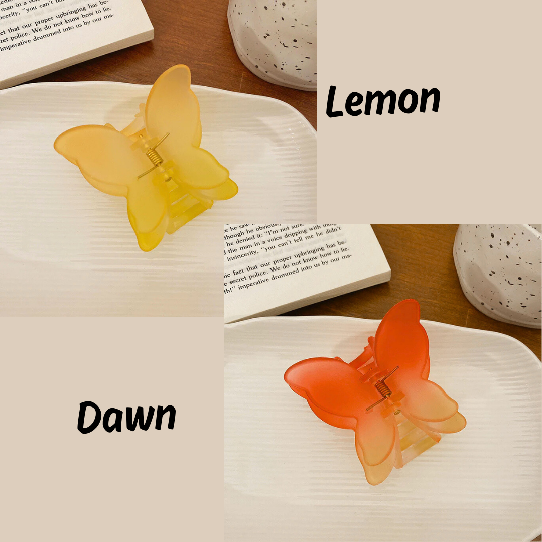 Pastel Bloom Butterfly Claw Clip
