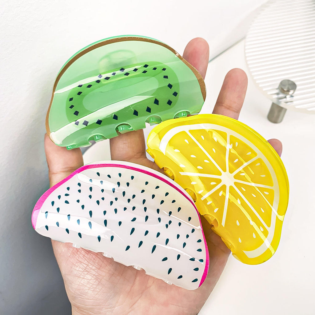 Premium Fruity Pop Hair Claw Clips